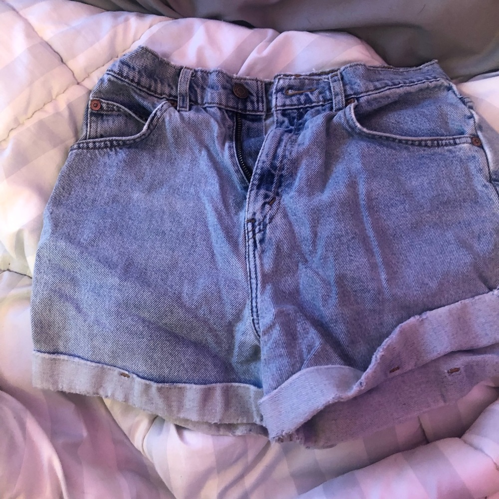 levi denim jean shorts